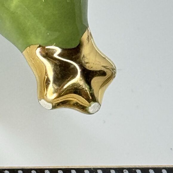 Nora Fleming Retired Christmas Tree NF Initials Embossed Gold Star On Top RARE - Picture 6 of 7